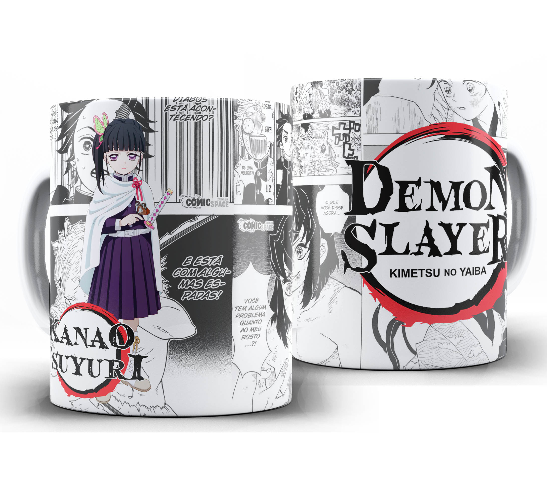 Caneca Anime Manga - Demon Slayer Kimetsu no Yaiba - Kanao